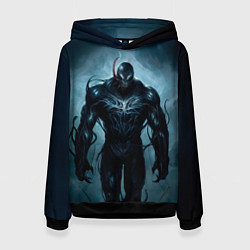 Толстовка-худи женская Venom in fog, цвет: 3D-черный