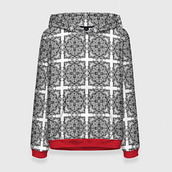Толстовка-худи женская Средневековье, цвет: 3D-красный