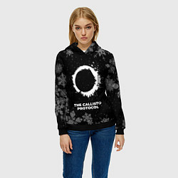 Толстовка-худи женская Снежный The Callisto Protocol, цвет: 3D-черный — фото 2
