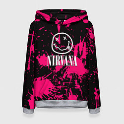 Толстовка-худи женская Nirvana pink color, цвет: 3D-меланж