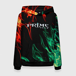 Толстовка-худи женская Prima world flame, цвет: 3D-черный