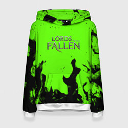 Толстовка-худи женская Lord of the fallen flame, цвет: 3D-белый