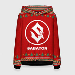 Толстовка-худи женская Sabaton new year, цвет: 3D-черный