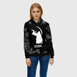 Толстовка-худи женская Снежный Children of Bodom, цвет: 3D-черный — фото 2