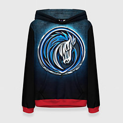 Толстовка-худи женская Даллас Маверикс, цвет: 3D-красный