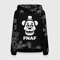 Толстовка-худи женская Снежный FNAF, цвет: 3D-черный