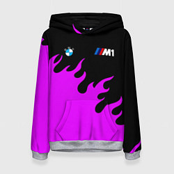 Толстовка-худи женская BMW flame, цвет: 3D-меланж