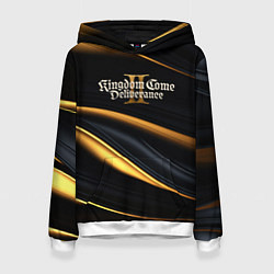 Толстовка-худи женская Kingdom Come Deliverance 2 black and gold, цвет: 3D-белый