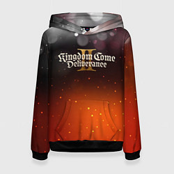 Толстовка-худи женская Kingdom Come Deliverance 2 logo, цвет: 3D-черный