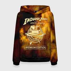 Толстовка-худи женская Indiana Jones and the Great Circle, цвет: 3D-черный