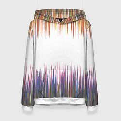 Толстовка-худи женская Бахрома, цвет: 3D-белый