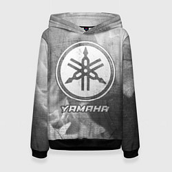 Толстовка-худи женская Yamaha - grey gradient, цвет: 3D-черный