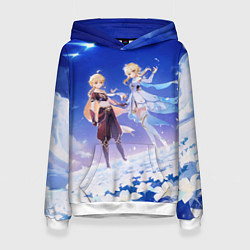 Толстовка-худи женская Aether and Lumine, цвет: 3D-белый