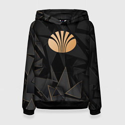 Толстовка-худи женская Daewoo golden poly, цвет: 3D-черный