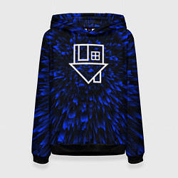 Толстовка-худи женская The Neighbourhood blue energy, цвет: 3D-черный