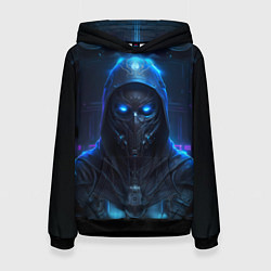 Толстовка-худи женская Человек в маске, цвет: 3D-черный