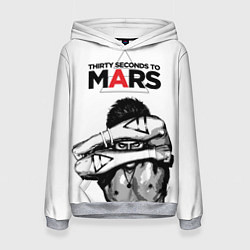 Толстовка-худи женская 30 Seconds to Mars - poster, цвет: 3D-меланж