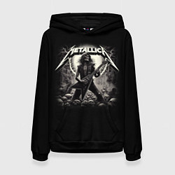 Толстовка-худи женская Metallica - guitar solo, цвет: 3D-черный