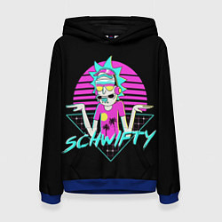 Толстовка-худи женская Рик швифтует, цвет: 3D-синий