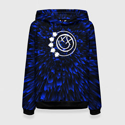 Толстовка-худи женская Blink 182 blue energy, цвет: 3D-черный