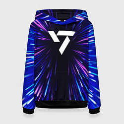 Толстовка-худи женская Seventeen neon energy, цвет: 3D-черный