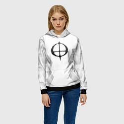 Толстовка-худи женская Ozzy Osbourne white poly, цвет: 3D-черный — фото 2