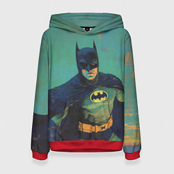 Толстовка-худи женская Злой Бэтмен, цвет: 3D-красный