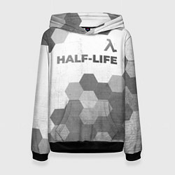 Толстовка-худи женская Half-Life - white gradient посередине, цвет: 3D-черный
