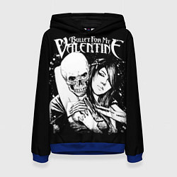 Толстовка-худи женская Bullet for my valentine black, цвет: 3D-синий