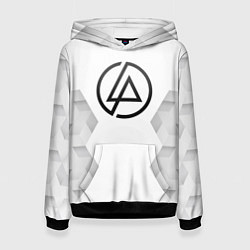 Толстовка-худи женская Linkin Park white poly, цвет: 3D-черный