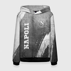 Толстовка-худи женская Napoli - grey gradient вертикально, цвет: 3D-черный