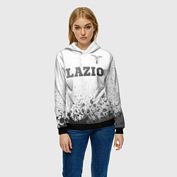 Толстовка-худи женская Lazio - white gradient посередине, цвет: 3D-черный — фото 2