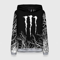 Толстовка-худи женская Monster energy лес, цвет: 3D-меланж