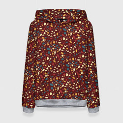 Толстовка-худи женская Садовая дорожка, цвет: 3D-меланж