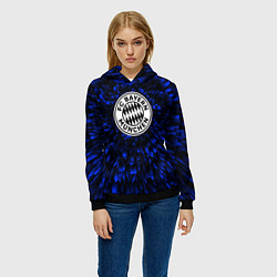 Толстовка-худи женская Bayern blue energy, цвет: 3D-черный — фото 2