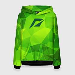 Толстовка-худи женская Need for Speed green poly, цвет: 3D-черный