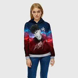 Толстовка-худи женская Юрий Клинских автограф, цвет: 3D-меланж — фото 2