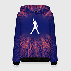 Толстовка-худи женская Queen red energy, цвет: 3D-черный