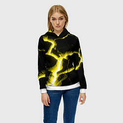 Толстовка-худи женская The rift, цвет: 3D-белый — фото 2