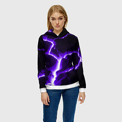 Толстовка-худи женская The rift, цвет: 3D-белый — фото 2