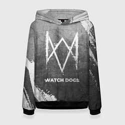 Толстовка-худи женская Watch Dogs - grey gradient, цвет: 3D-черный