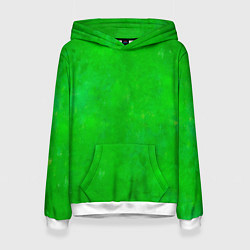 Толстовка-худи женская Свет зелёного фонаря, цвет: 3D-белый