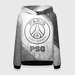 Толстовка-худи женская PSG - white gradient, цвет: 3D-черный