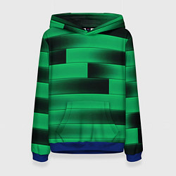Женская толстовка Color green square