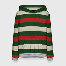 Толстовка-худи женская Цветные лини текстура ткани, цвет: 3D-меланж