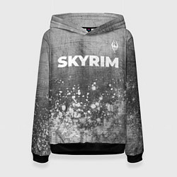 Женская толстовка Skyrim - grey gradient посередине