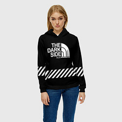 Толстовка-худи женская The dark side, цвет: 3D-черный — фото 2