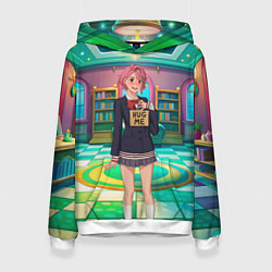 Толстовка-худи женская Дандадан Сиратори Айра хочет обнимашек, цвет: 3D-белый