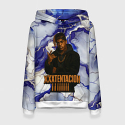 Толстовка-худи женская XXXTentacion gangster, цвет: 3D-белый