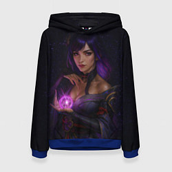 Толстовка-худи женская Райдэн Эи реализм, цвет: 3D-синий